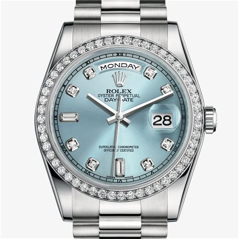 rolex oyster 36mm platinum and diamonds